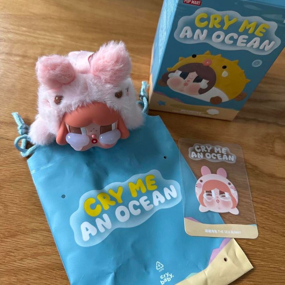 Pop Mart Cry Me An Ocean Vinyl Plush Pendant: Sea Bunny